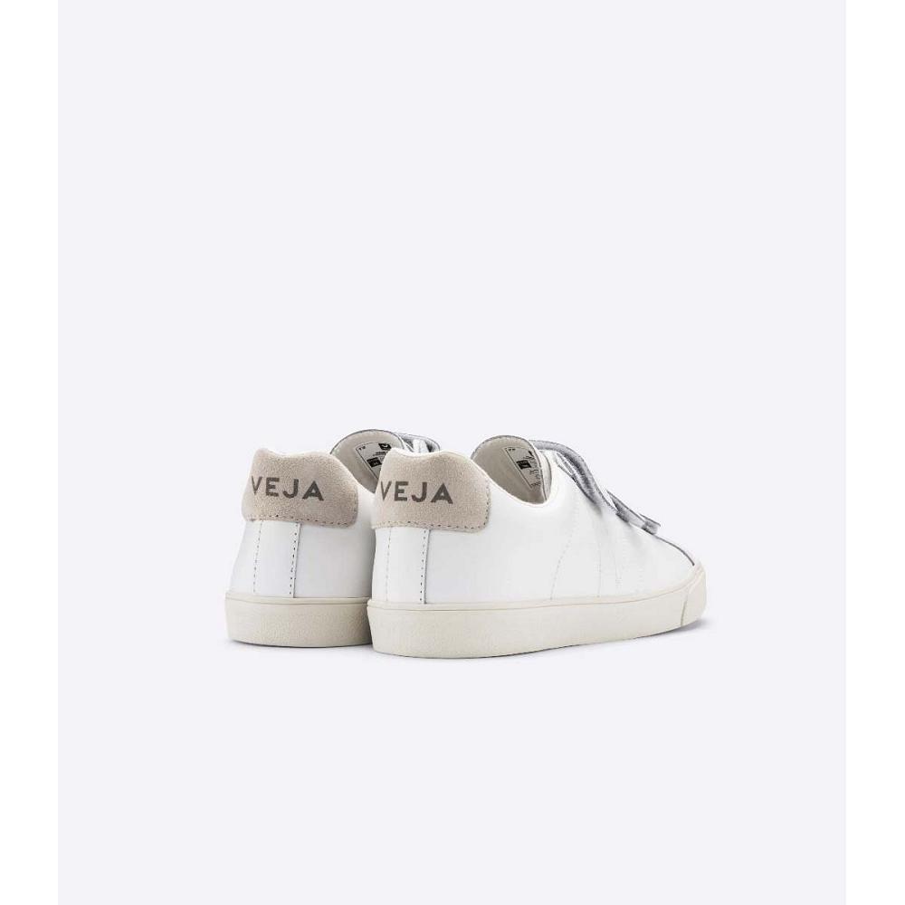 Veja 3-LOCK LEATHER Women's Sneakers White | CA 613BEX